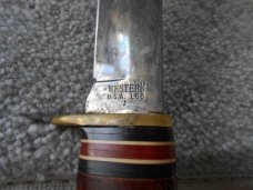 Western USA L66 Fixed Blade Knife and a sheath