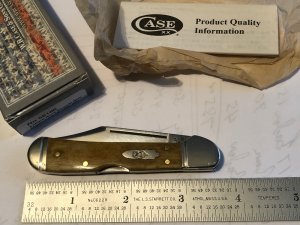 Case copper lock Antique bone