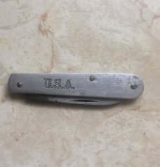German Eye 3 Eye Premium Quality Hammer Forged Yellow Stockman Knife