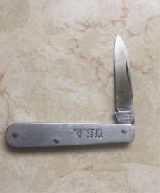 German Eye 3 Eye Premium Quality Hammer Forged Yellow Stockman Knife