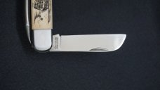 + VTG RARE SCRIMSHAW NATIONAL BLADE NJ USA SURGICAL STEEL JAPAN Marlin Spike Rigging Knife + + VTG RARE SCRIMSHAW NATIONAL BLADE NJ USA SURGICAL STEEL JAPAN Marlin Spike Rigging Knife +