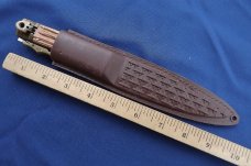 Vintage 1970's COBRA swing guard slide lock knife, with original sheath made in Japan