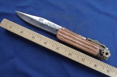 Vintage 1970's COBRA swing guard slide lock knife, with original sheath made in Japan