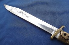 Vintage 1970's COBRA swing guard slide lock knife, with original sheath made in Japan