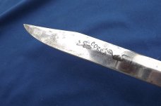 Vintage 1970's COBRA swing guard slide lock knife, with original sheath made in Japan