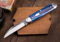 Northwoods Delta Jack Knife,Blue Camel Bone,GEC SFO,2017,1 OF 97 MADE,New