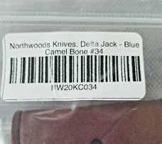 Northwoods Delta Jack Knife,Blue Camel Bone,GEC SFO,2017,1 OF 97 MADE,New