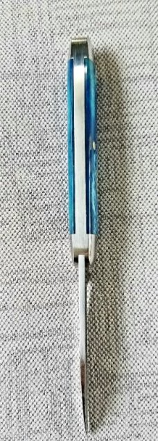Northwoods Delta Jack Knife,Blue Camel Bone,GEC SFO,2017,1 OF 97 MADE,New