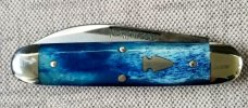 Northwoods Delta Jack Knife,Blue Camel Bone,GEC SFO,2017,1 OF 97 MADE,New