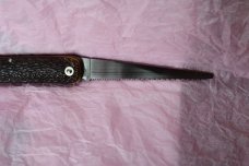 Western 932C Blade Lock-back and Saw Look at this Beast Bear etching.