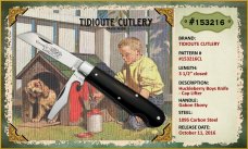 Great Eastern Tidioute Crownlifter Knife,Gabon Ebony,152116CL,Mit, Gec