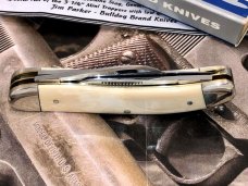 Bulldog Brand Mastodon Ivory Sowbelly Anniversary Knife with COA & Box  