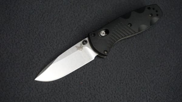+ BENCHMADE USA 585 MINI BARRAGE OSBORNE DESIGN AXIS-ASSIST SATIN BLADE - FACTORY RECONDITIONED +