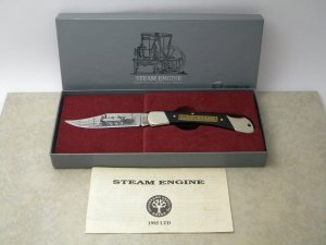 Boker Solingen Germany Stainless 1995 LTD. Steam Engine Lockback Knife in Box