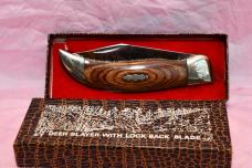 Uncle Henry Schrade + USA LB5 Wood Smokey Folding Lockback Knife - NIB