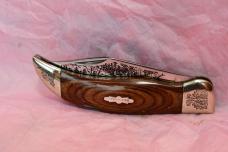 Uncle Henry Schrade + USA LB5 Wood Smokey Folding Lockback Knife - NIB