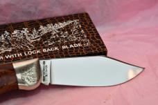 Uncle Henry Schrade + USA LB5 Wood Smokey Folding Lockback Knife - NIB