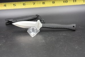 Cold Steel Hide Out Fixed Blade Neck Knife (3" Satin) 49NDE very nice.  banned on ebay,  used 