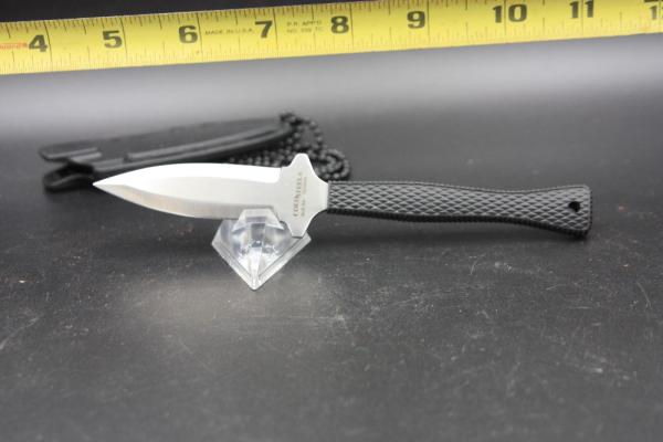 Cold Steel Hide Out Fixed Blade Neck Knife (3" Satin) 49NDE very nice.  banned on ebay,  used 