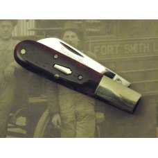 Schatt & Morgan Maroon Bone Handled Barlow #69 S&M, two blade Schatt & Morgan Maroon Bone Handled Barlow #69 S&M, two blade
