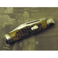 Schatt & Morgan, Keystone Series IX, Antique Green Bone Gunstock Jack, #042140 Schatt & Morgan, Keystone Series IX, Antique Green Bone Gunstock Jack, #042140
