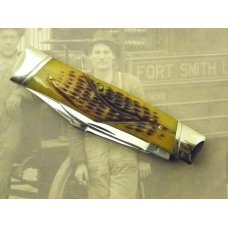 Schatt & Morgan, Keystone Series IX, Antique Green Bone Gunstock Jack, #042140 Schatt & Morgan, Keystone Series IX, Antique Green Bone Gunstock Jack, #042140
