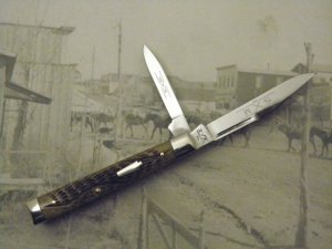 Schatt & Morgan, Keystone Series IX, Antique Green Bone Doctor Knife, #042166