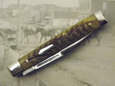 Schatt & Morgan, Keystone Series IX, Antique Green Bone Doctor Knife, #042166