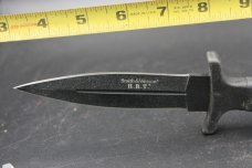 Smith & Wesson Dagger Boot Knife (4.75" Black) SWHRT9B double sided dagger edge used 