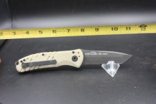 USED Gerber Auto Propel Downrange Automatic Knife Desert Tan (3.5" S30V Black Serr) made in usa USED Gerber Auto Propel Downrange Automatic Knife Desert Tan (3.5" S30V Black Serr) made in usa