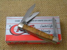 Case XX Bradford PA USA 1991 Curly Maple 7333 SS Tiny Stockman Knife NIB Case XX Bradford PA USA 1991 Curly Maple 7333 SS Tiny Stockman Knife NIB