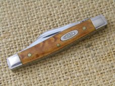 Case XX Bradford PA USA 1991 Curly Maple 7333 SS Tiny Stockman Knife NIB Case XX Bradford PA USA 1991 Curly Maple 7333 SS Tiny Stockman Knife NIB