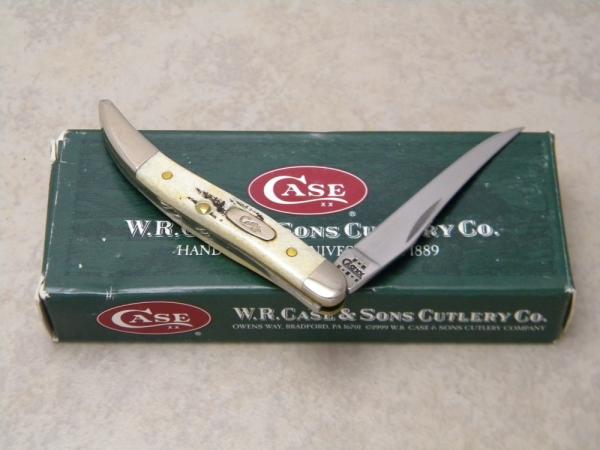 Case XX USA 2002 Burnt Bone Stag 6.510096 SS Tiny Toothpick Knife in Box Case XX USA 2002 Burnt Bone Stag 6.510096 SS Tiny Toothpick Knife in Box