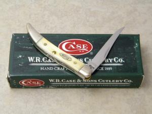 Case XX USA 2009 Burnt Oatmeal Bone 610096 SS Tiny Toothpick Knife in Box