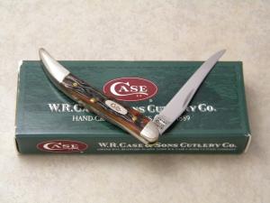 Case XX USA 2000 Jigged Brown Bone 610096 SS Tiny Toothpick Knife in Box