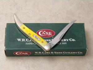 Case XX USA 2001 Yellow Bone 610096 SS Tiny Toothpick Knife in Box