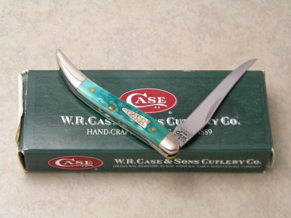 Case XX USA 2003 Jade Bone 610096 SS Tiny Toothpick Knife in Box