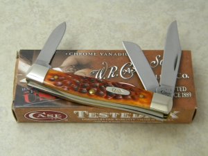 Case XX USA 2010 Chestnut Bone 62032 CV Stockman Knife in Box