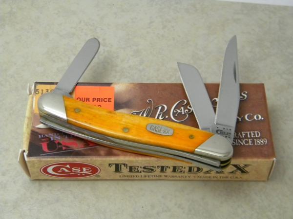 Case XX USA 2011 Persimmon Orange Bone 6318 SS Stockman Knife in Box Case XX USA 2011 Persimmon Orange Bone 6318 SS Stockman Knife in Box