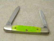 Case XX USA 2009 Lime Green Bone 06263 SS "1st Run" Eisenhower Pen Knife in Box Case XX USA 2009 Lime Green Bone 06263 SS "1st Run" Eisenhower Pen Knife in Box