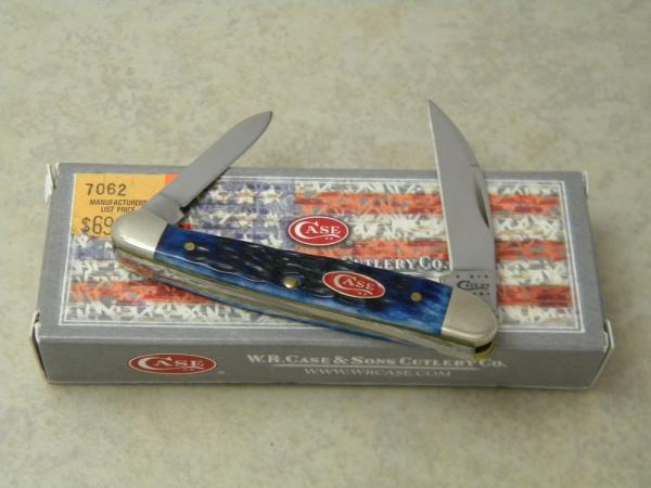 Case XX USA 2011 Navy Blue Bone 62109W SS Wharncliffe Mini or Baby Copperhead Knife in Box Case XX USA 2011 Navy Blue Bone 62109W SS Wharncliffe Mini or Baby Copperhead Knife in Box