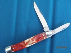Case XX USA 7 Dot (1973) Wood P172 Buffalo Clasp Knife - NIB