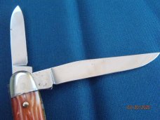 Case XX USA 7 Dot (1973) Wood P172 Buffalo Clasp Knife - NIB