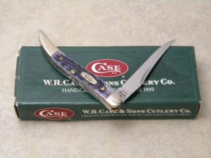 Case XX USA 2001 Purple Bone 610096 SS Tiny Toothpick Knife in Box