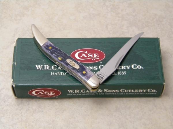 Case XX USA 2001 Purple Bone 610096 SS Tiny Toothpick Knife in Box Case XX USA 2001 Purple Bone 610096 SS Tiny Toothpick Knife in Box