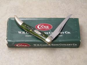 Case XX USA 2002 Green Bone 610096 SS Tiny Toothpick Knife in Box