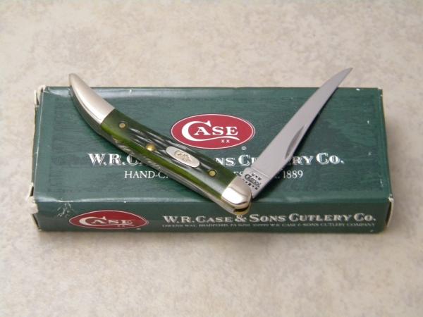 Case XX USA 2002 Green Bone 610096 SS Tiny Toothpick Knife in Box Case XX USA 2002 Green Bone 610096 SS Tiny Toothpick Knife in Box