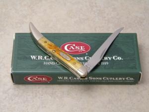 Case XX USA 2000 Antique Bone 610096 SS Tiny Toothpick Knife in Box