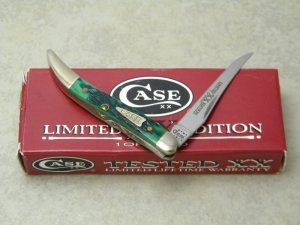 Case XX USA 2001 Kentucky Bluegrass Bone 610096 SS Limited Edition Tiny Toothpick Knife in Box