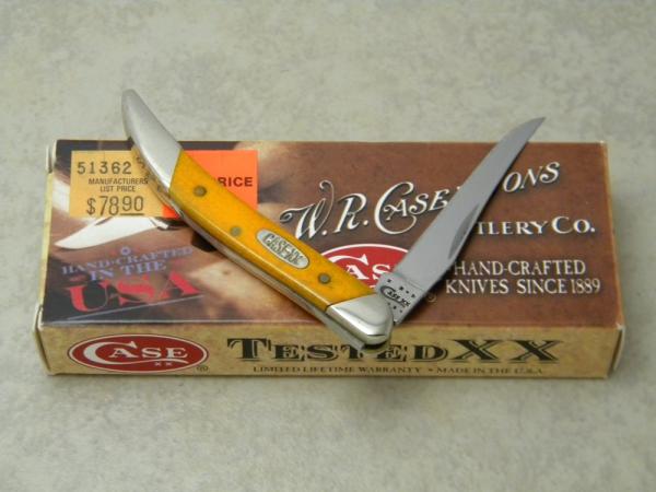 Case XX USA 2011 Smooth Persimmon Orange Bone 610096 SS Tiny Toothpick Knife in Box Case XX USA 2011 Smooth Persimmon Orange Bone 610096 SS Tiny Toothpick Knife in Box